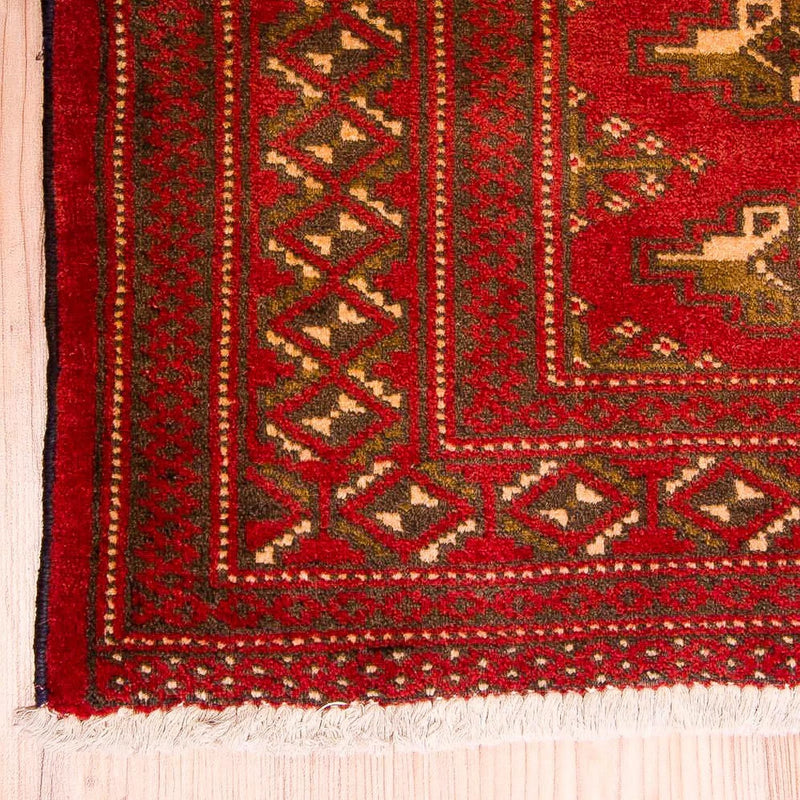 Turkaman Rug - 123 x 95 cm - red