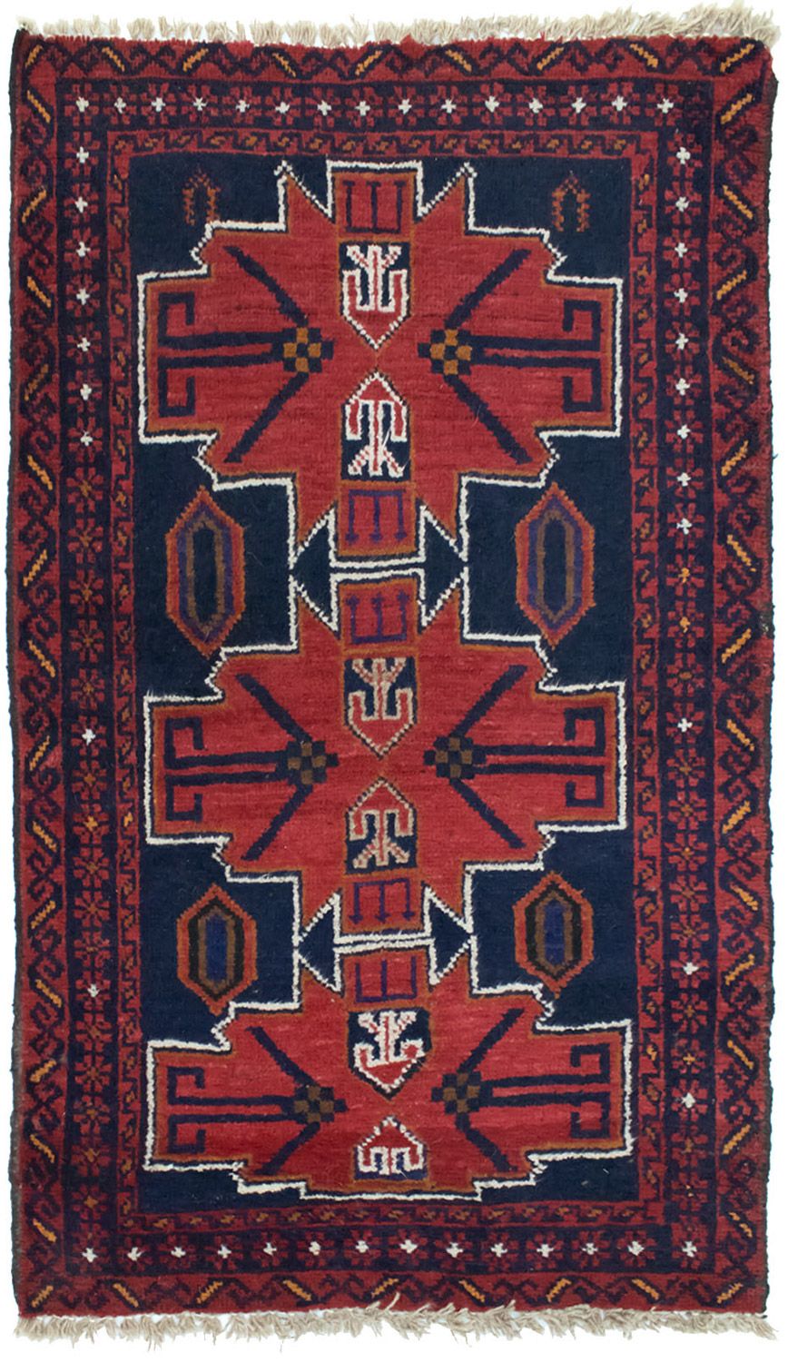 Belutsch Rug - 122 x 77 cm - red