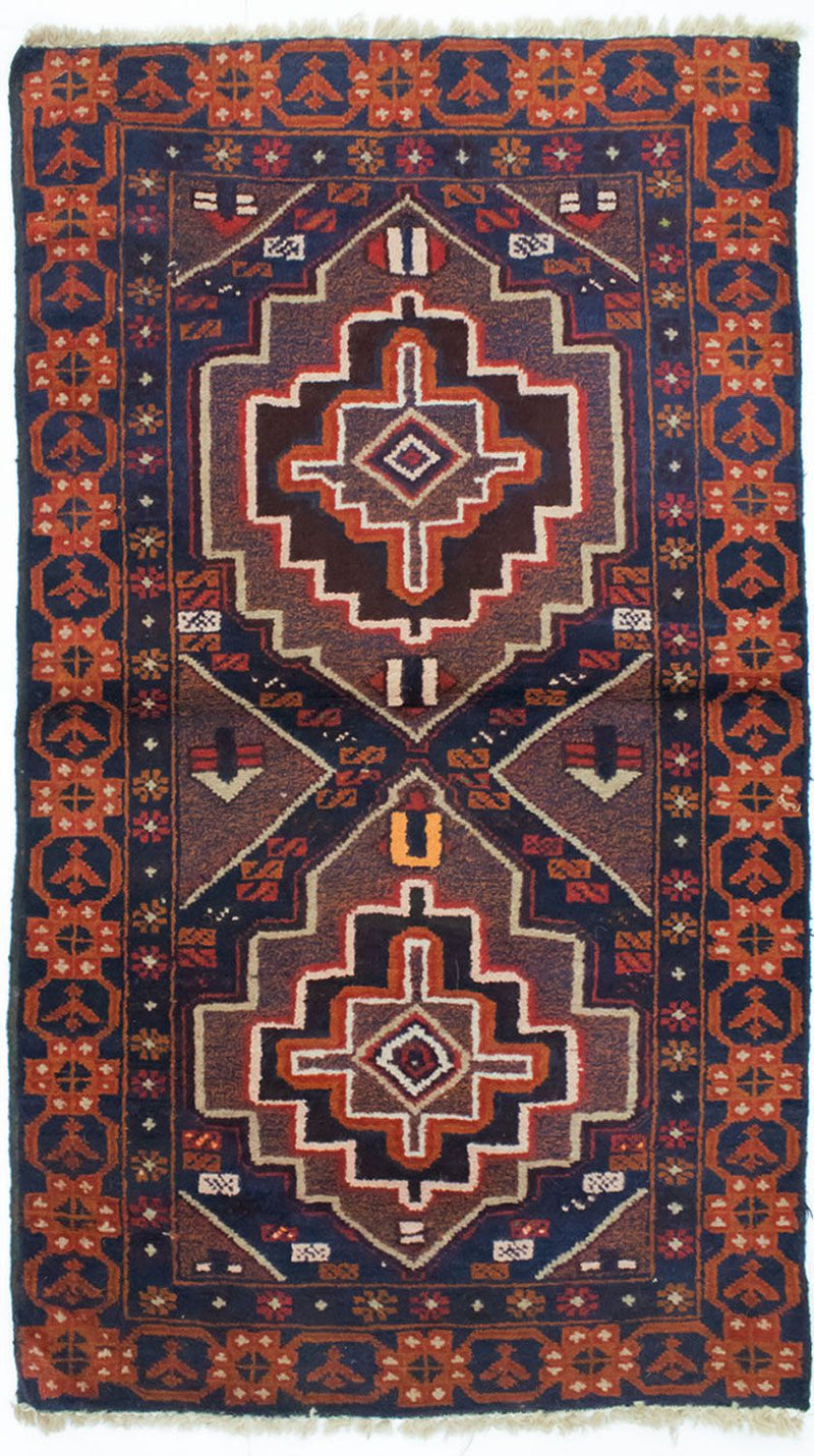 Belutsch Rug - 134 x 79 cm - blue