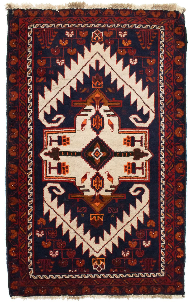 Belutsch Rug - 132 x 84 cm - blue