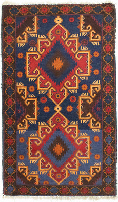 Belutsch Rug - 130 x 74 cm - blue