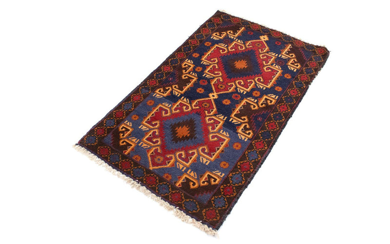 Belutsch Rug - 130 x 74 cm - blue