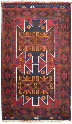 Belutsch Rug - 133 x 79 cm - red