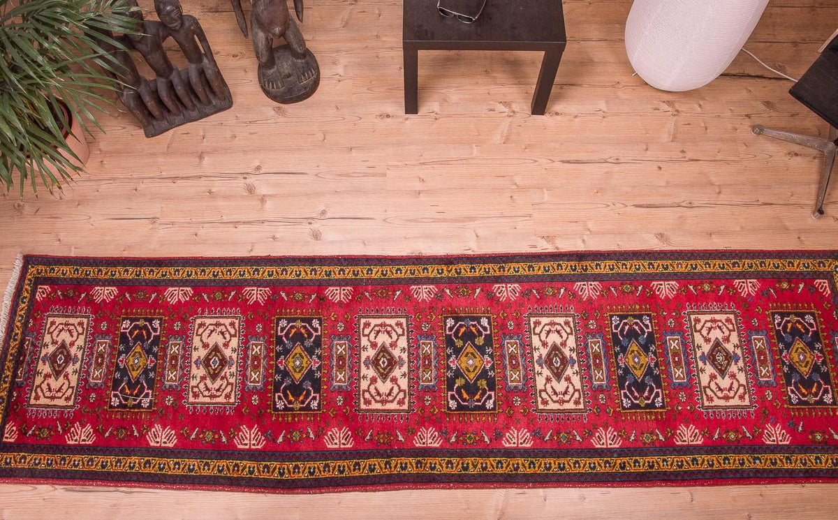 Runner Perser Rug - Nomadic - 308 x 83 cm - red