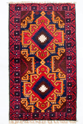 Belutsch Rug - 135 x 73 cm - multicolored