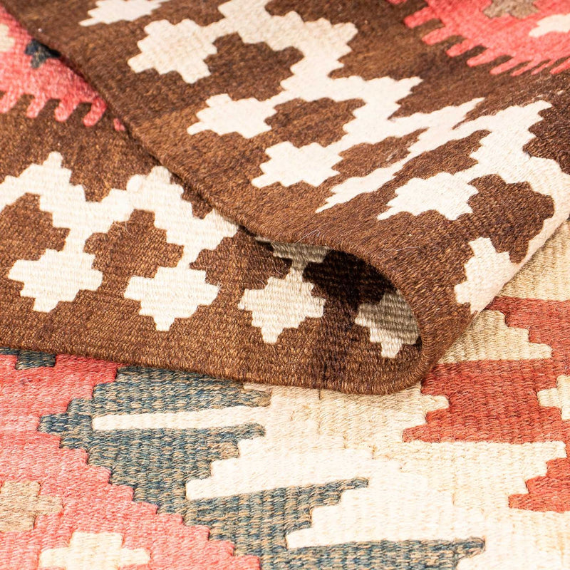 Runner Kelim Rug - Old - 402 x 135 cm - multicolored