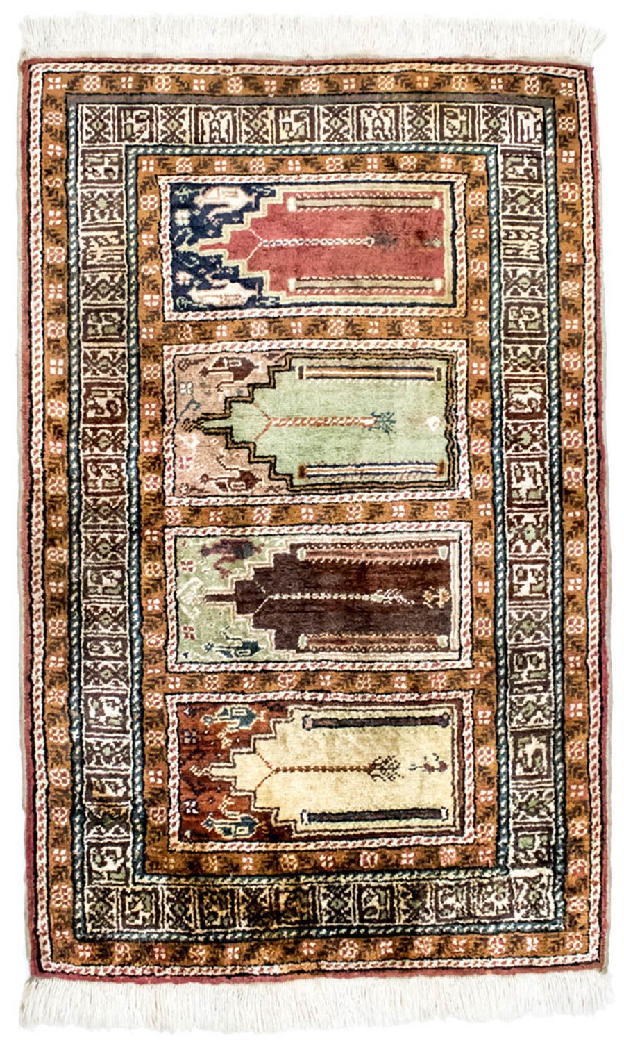 Silk Rug - Kayseri - 104 x 66 cm - multicolored