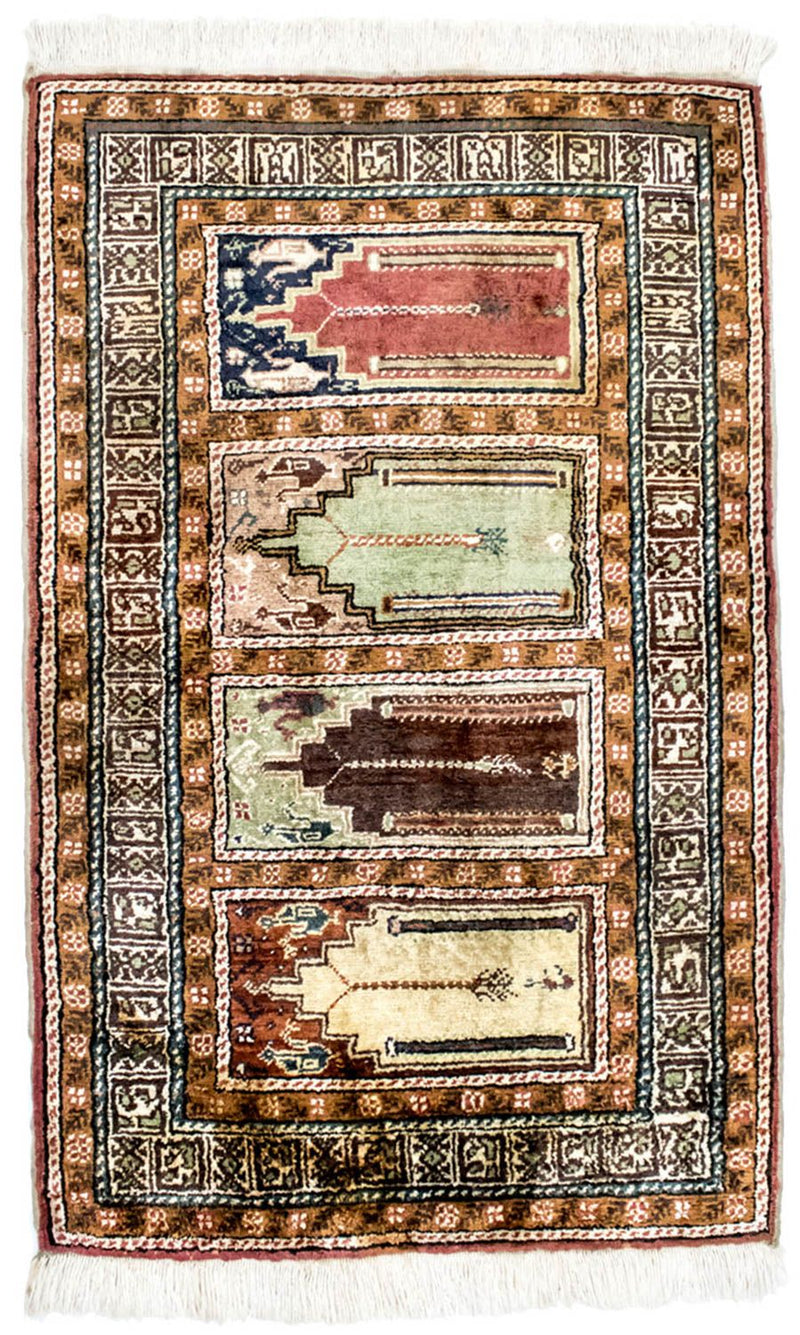 Silk Rug - Kayseri - 104 x 66 cm - multicolored