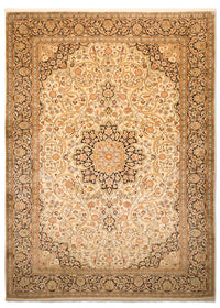 Silk Rug - Kashmir Silk - 342 x 234 cm - beige