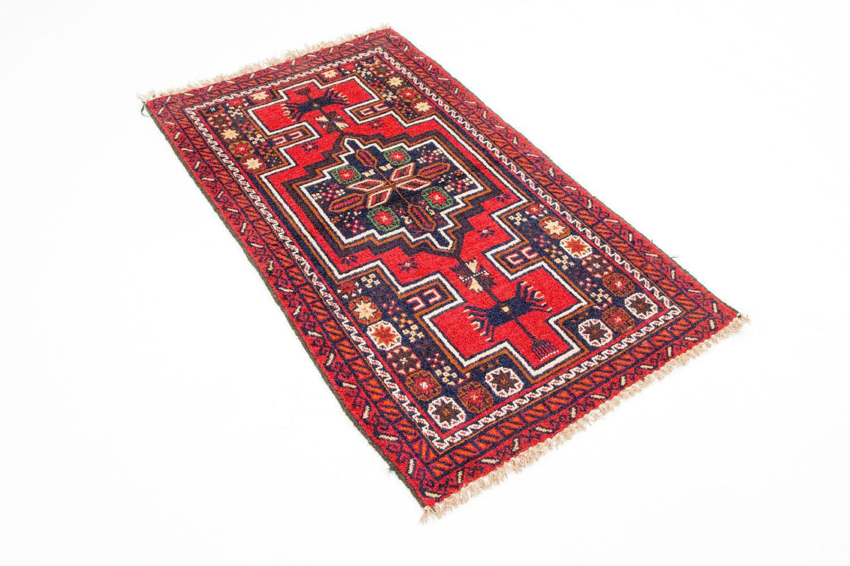 Belutsch Rug - 126 x 73 cm - red