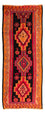 Runner Kelim Rug - Old - 325 x 140 cm - multicolored
