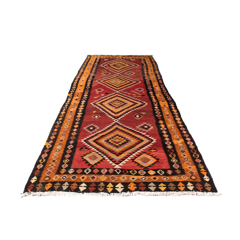Runner Kelim Rug - Old - 320 x 125 cm - multicolored