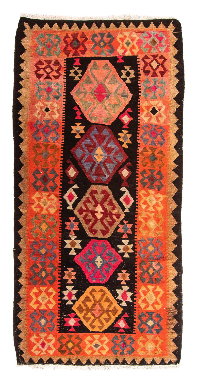Runner Kelim Rug - Old - 240 x 117 cm - multicolored