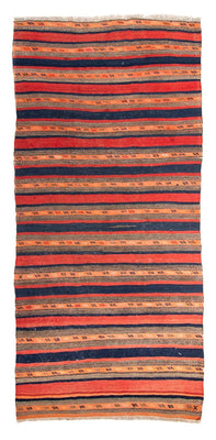 Runner Kelim Rug - Old - 312 x 142 cm - multicolored