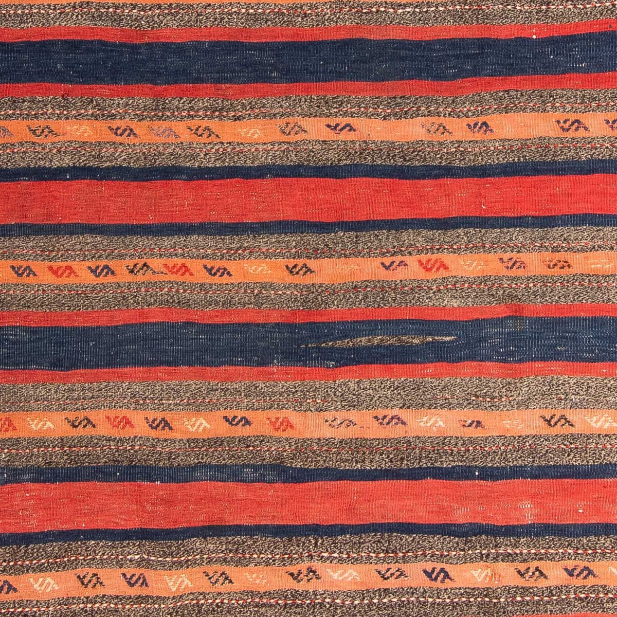 Runner Kelim Rug - Old - 312 x 142 cm - multicolored