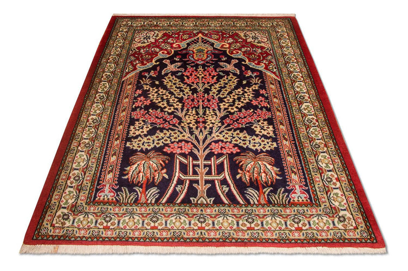 Perser Rug - Ghom - 108 x 82 cm - blue