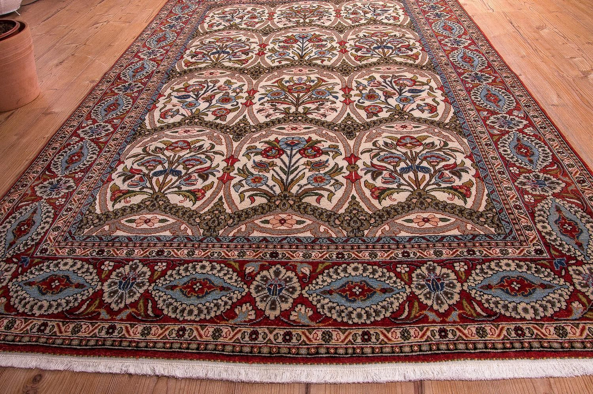 Perser Rug - Ghom - 215 x 141 cm - red