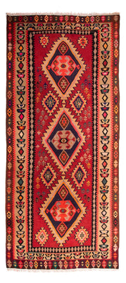 Runner Kelim Rug - Old - 360 x 170 cm - multicolored