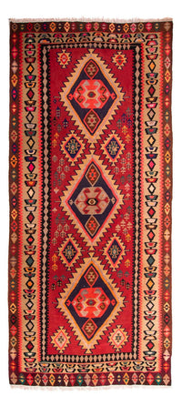 Runner Kelim Rug - Old - 360 x 170 cm - multicolored