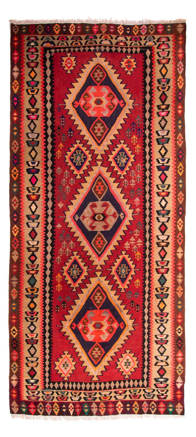 Runner Kelim Rug - Old - 360 x 170 cm - multicolored