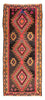 Runner Kelim Rug - Old - 335 x 150 cm - multicolored