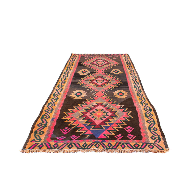 Runner Kelim Rug - Old - 335 x 150 cm - multicolored