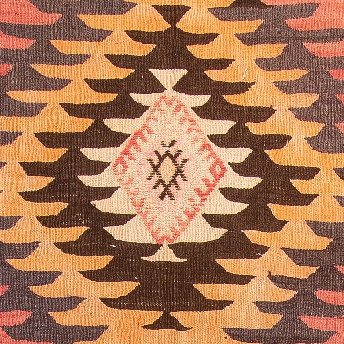 Runner Kelim Rug - Old - 410 x 160 cm - rust