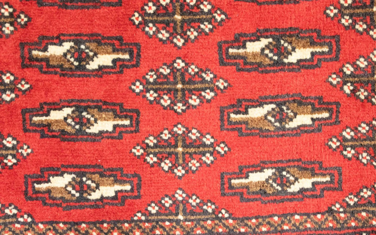 Runner Turkaman Rug - 100 x 50 cm - red