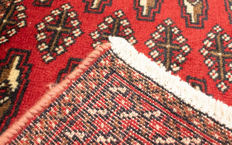Runner Turkaman Rug - 100 x 50 cm - red