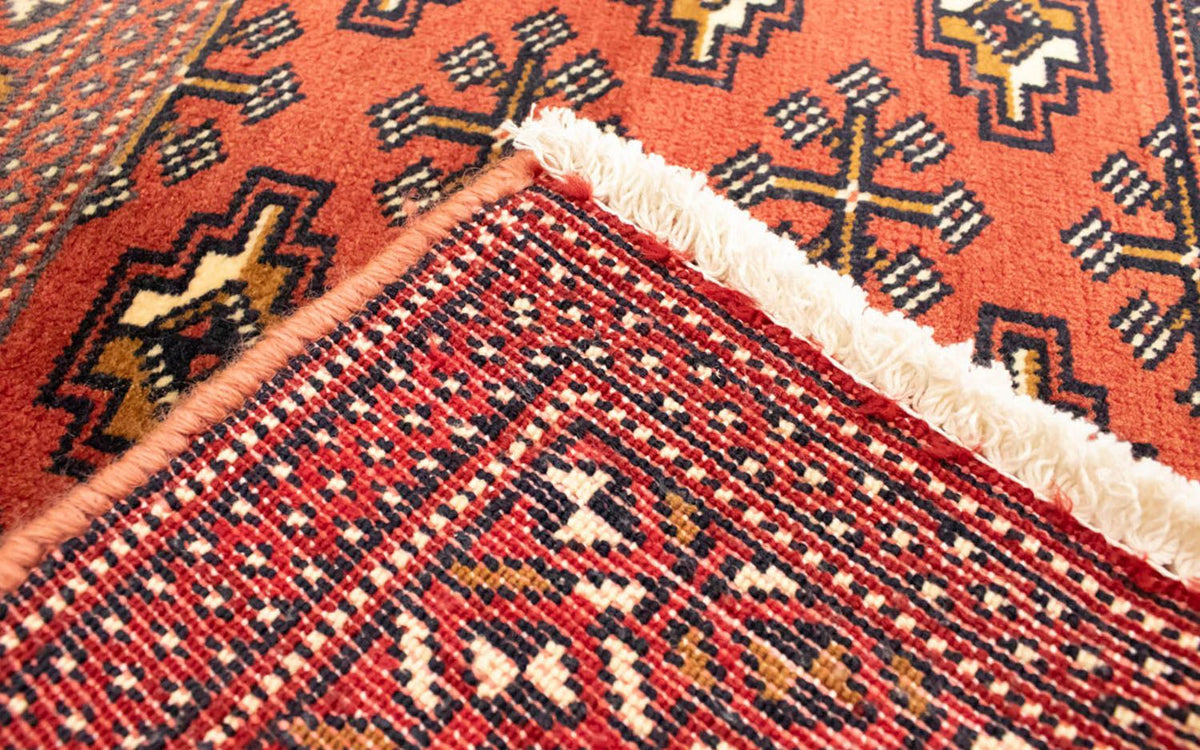 Runner Turkaman Rug - 100 x 50 cm - red
