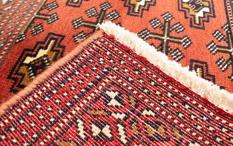 Runner Turkaman Rug - 100 x 50 cm - red
