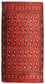Runner Turkaman Rug - 100 x 50 cm - red