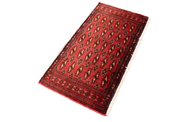 Runner Turkaman Rug - 100 x 50 cm - red