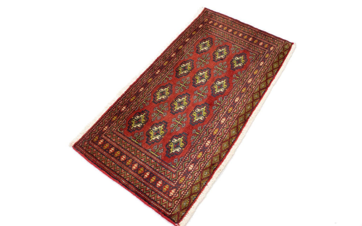 Runner Turkaman Rug - 100 x 50 cm - red