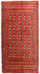 Runner Turkaman Rug - 100 x 50 cm - red