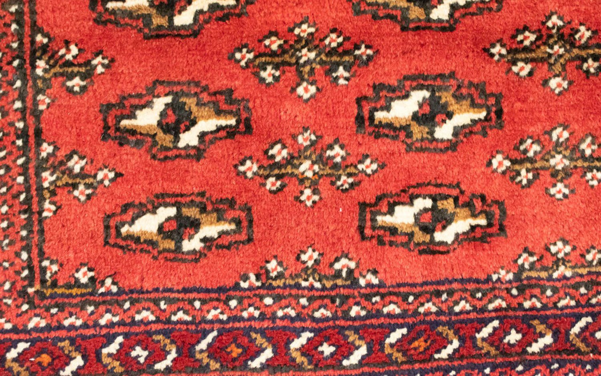 Runner Turkaman Rug - 100 x 50 cm - red