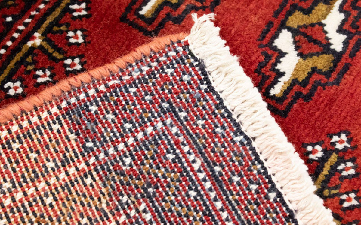 Runner Turkaman Rug - 100 x 50 cm - red