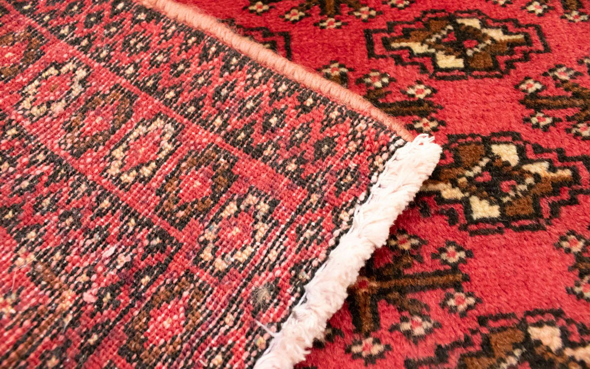 Runner Turkaman Rug - 100 x 50 cm - red