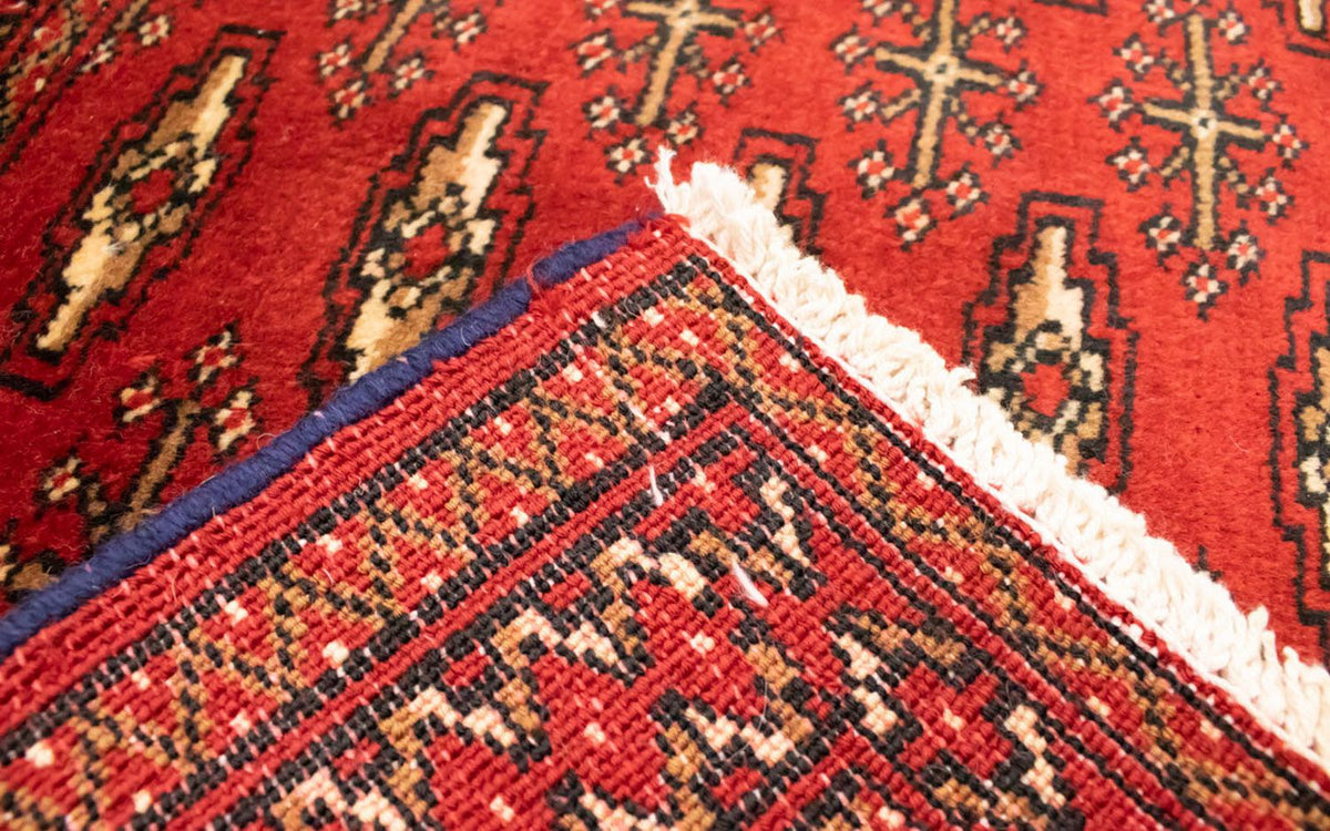Runner Turkaman Rug - 100 x 50 cm - red