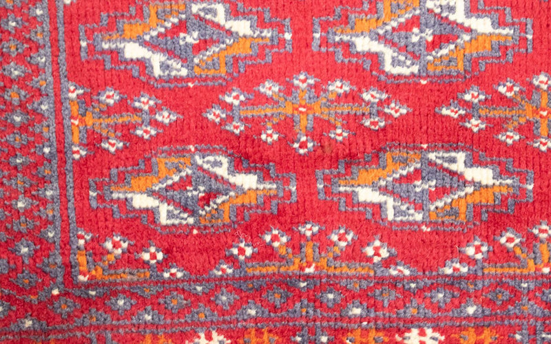 Runner Turkaman Rug - 100 x 50 cm - red