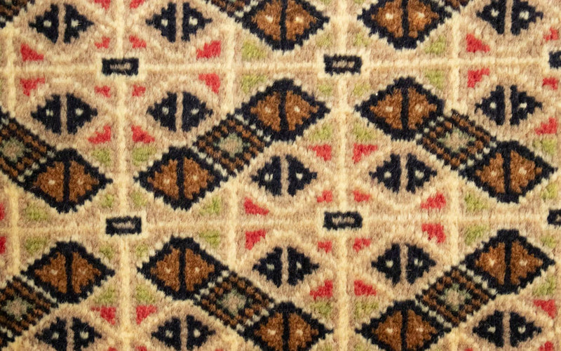 Runner Turkaman Rug - 100 x 50 cm - beige