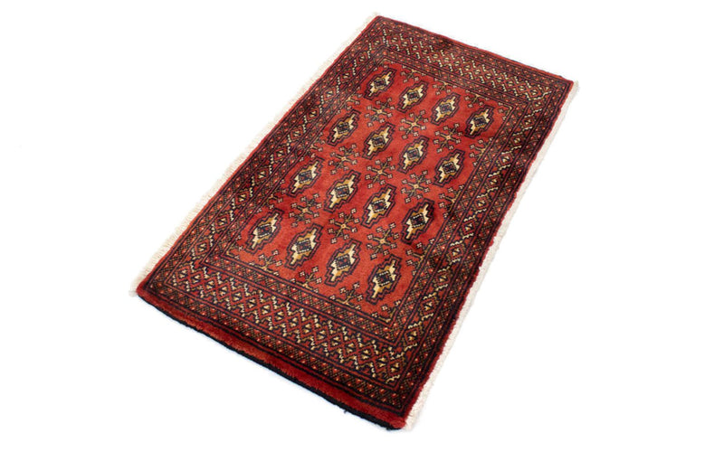 Runner Turkaman Rug - 100 x 50 cm - red