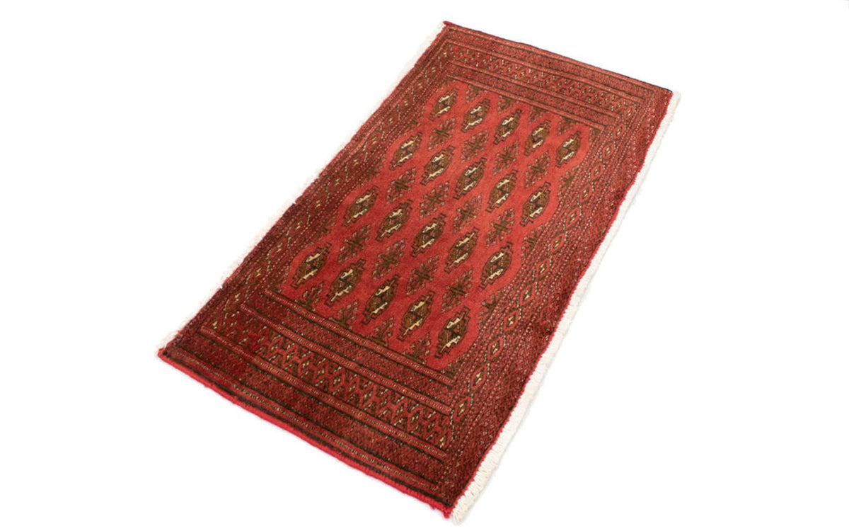 Runner Turkaman Rug - 100 x 50 cm - red