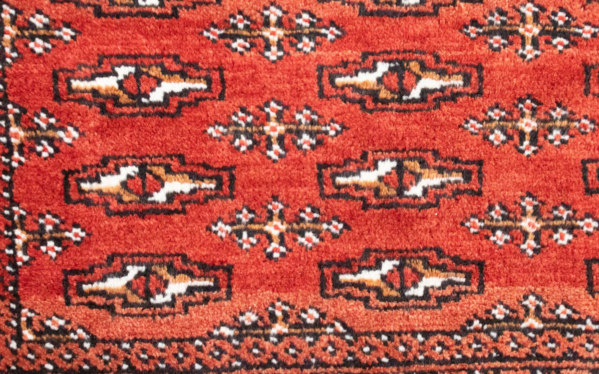 Runner Turkaman Rug - 100 x 50 cm - red