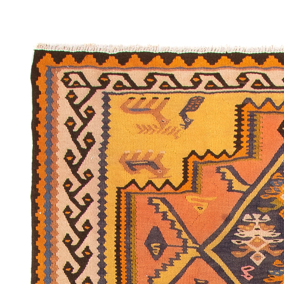 Runner Kelim Rug - Old - 280 x 147 cm - multicolored