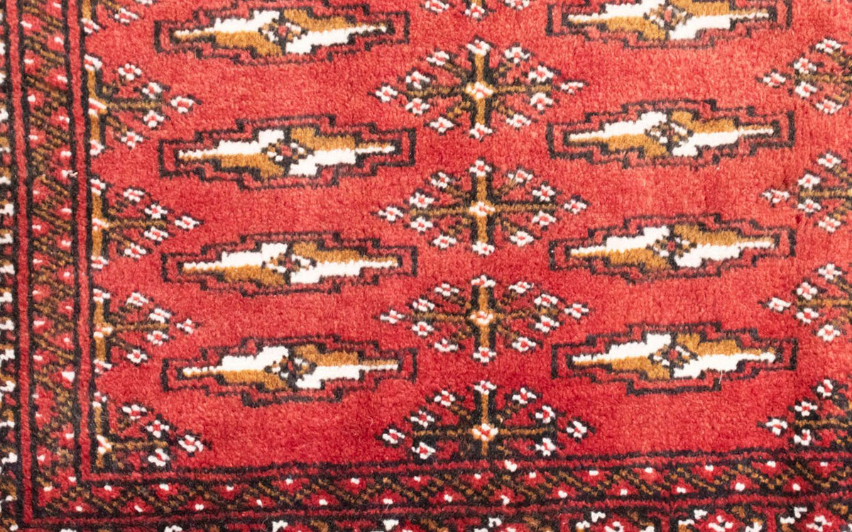 Runner Turkaman Rug - 100 x 50 cm - red