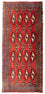 Runner Turkaman Rug - 100 x 50 cm - red