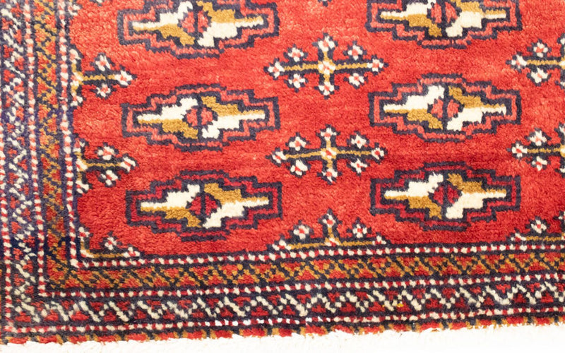 Runner Turkaman Rug - 100 x 50 cm - red
