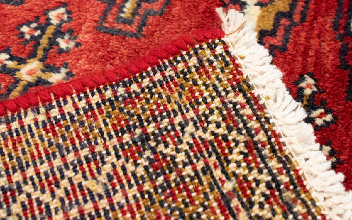 Runner Turkaman Rug - 100 x 50 cm - red