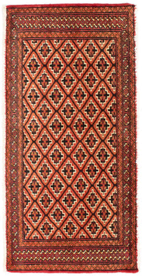 Runner Turkaman Rug - 100 x 50 cm - orange